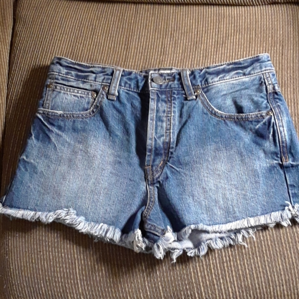 Free People button fly shorts